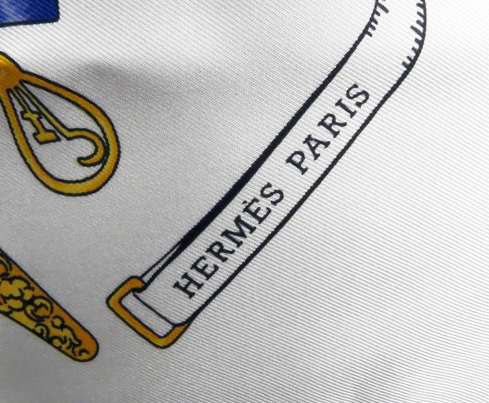 Hermes Paris "Petit Main" Silk Scarf