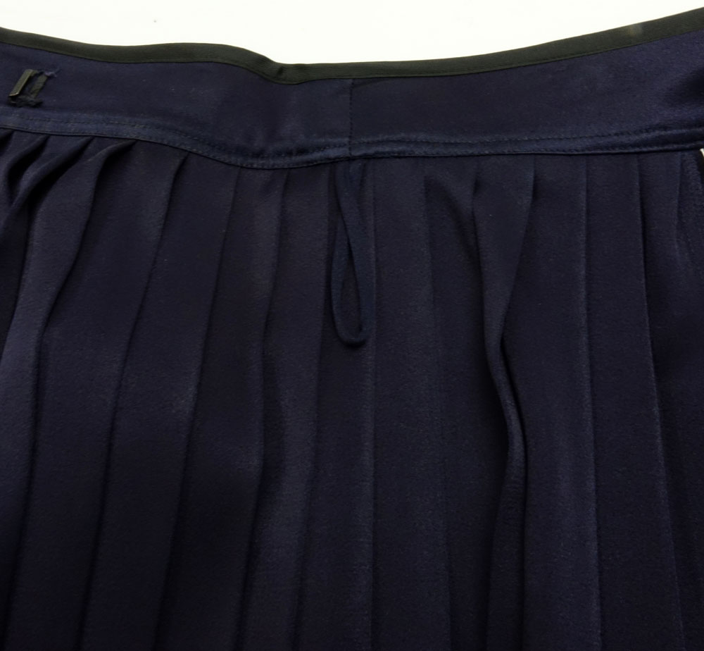 Yves Saint Laurent Rive Gauche Pleated Wrapped Skirt