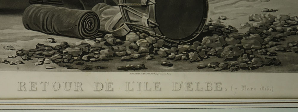 Boussod Valadon & Cie  "Retour de L'ile D'elbe" Photogravure Print.