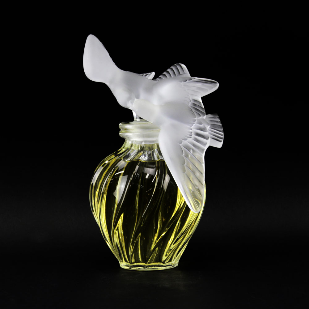 Lalique Clear and Frosted Crystal  "L'Air Du Temps" Factice. 