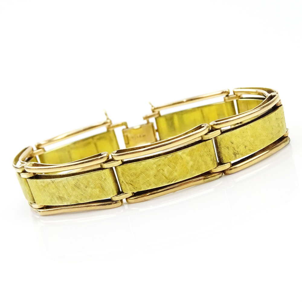 Vintage 14 Karat Yellow and Rose Gold Bracelet