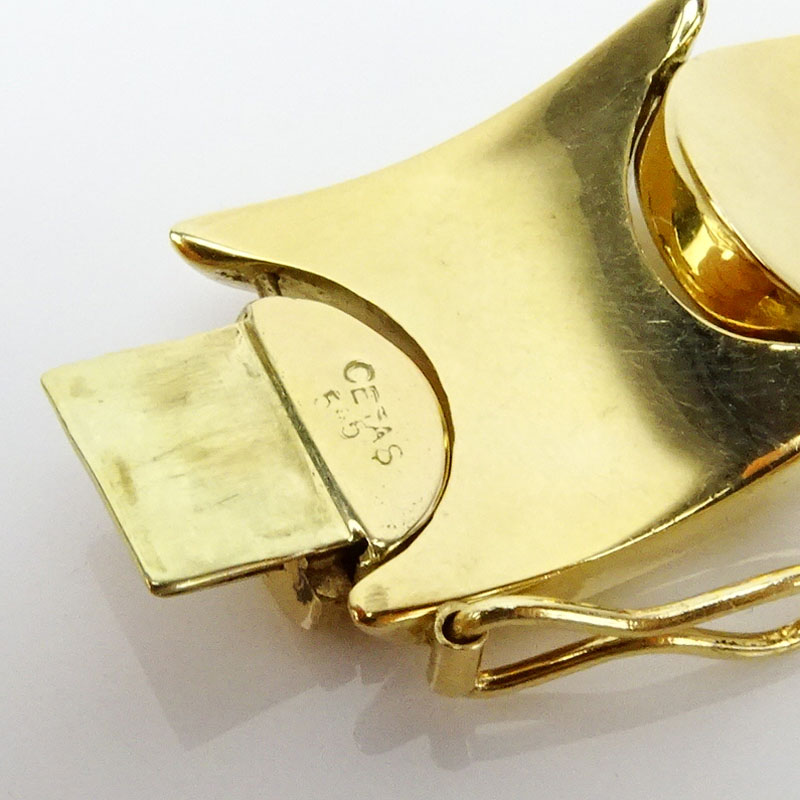 Vintage 14 Karat Yellow Gold XO Bracelet