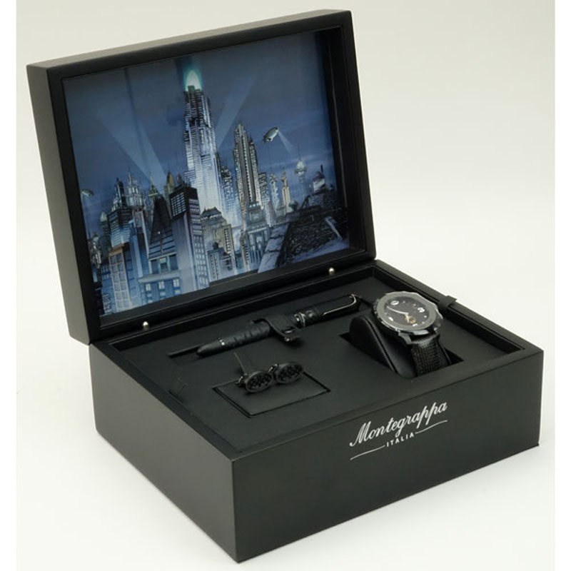 Montegrappa Batman Special Limited Edition Rollerball Pen, Watch & Cufflink Set