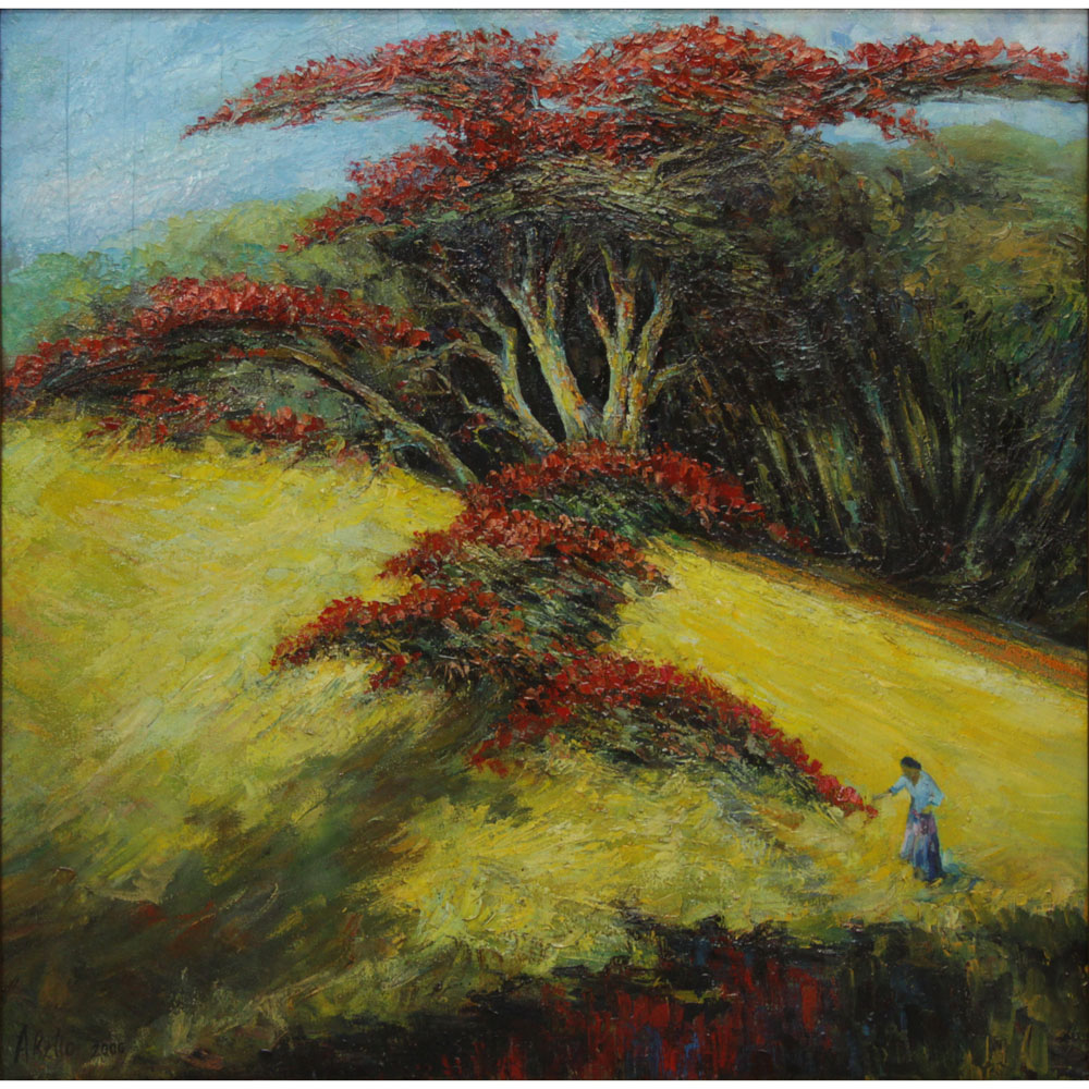Joan Abello Martin, Spanish (born 1920) Circa 2000 Oil on Canvas, Landscape