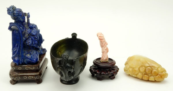 Grouping of Four (4) Chinese Carved Miniatures