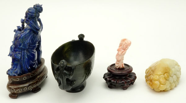Grouping of Four (4) Chinese Carved Miniatures