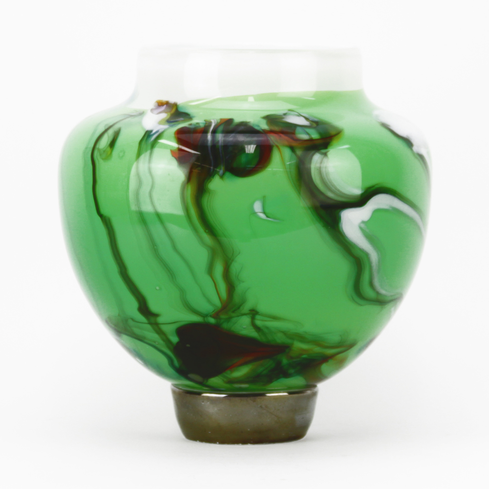 Contemporary Blown Art Glass Vase