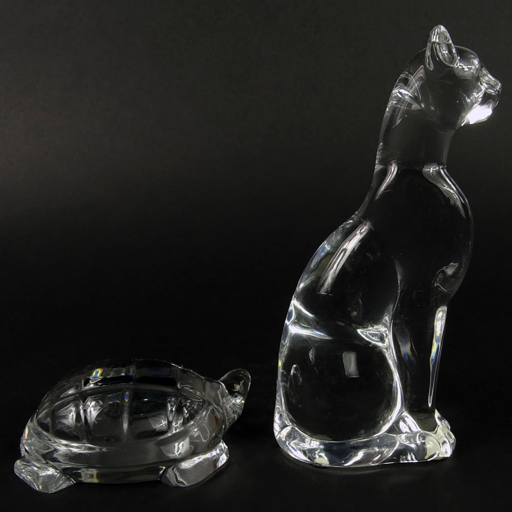 Lot of Two (2) Baccarat Crystal Figurines