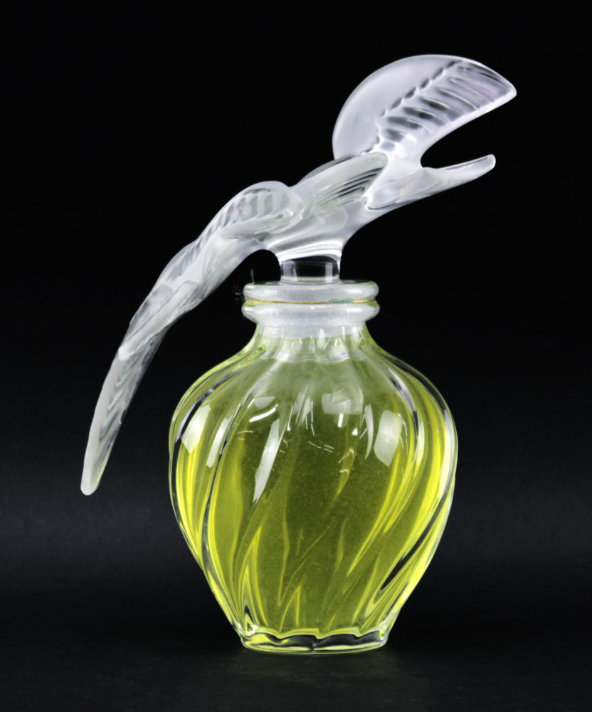 Lalique Clear and Frosted Crystal  "L'Air Du Temps" Factice