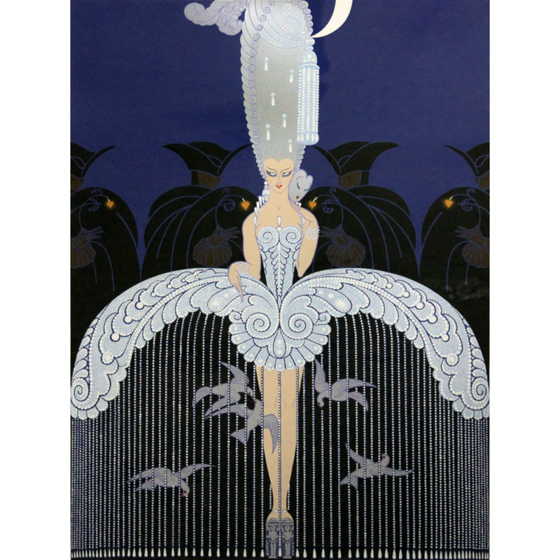 Erte Romain de Tirtoff , Russian/French (1892-1990) Color lithograph "Burlesque" Signed and numbered LXXI/CXXV