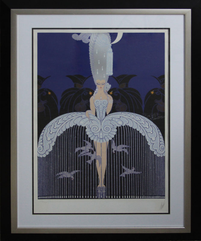Erte Romain de Tirtoff , Russian/French (1892-1990) Color lithograph "Burlesque" Signed and numbered LXXI/CXXV