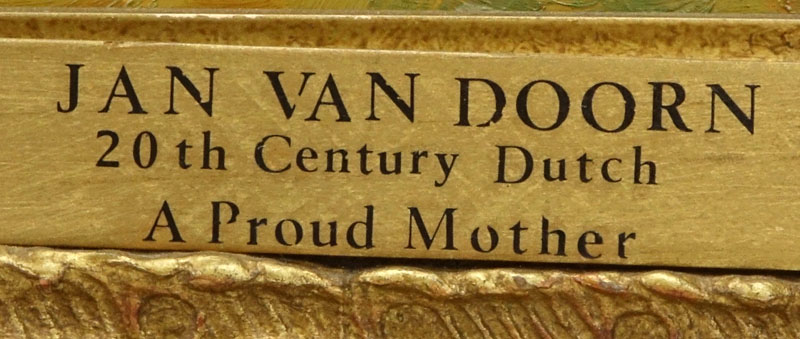 Jan van Doorn, Dutch (b. 1916) Oil on pane
