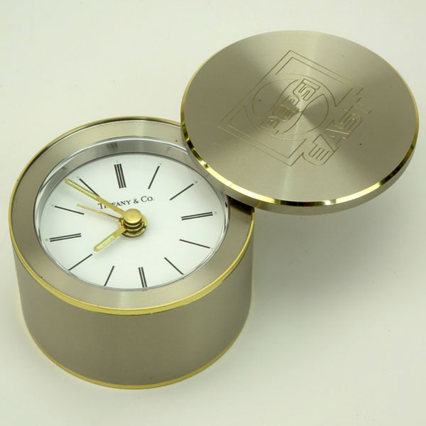 Tiffany & Co Travel Alarm Clock with Swivel Cover