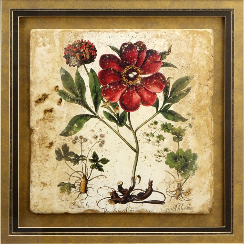 Decorative "Tile" Print featuring a floral motif