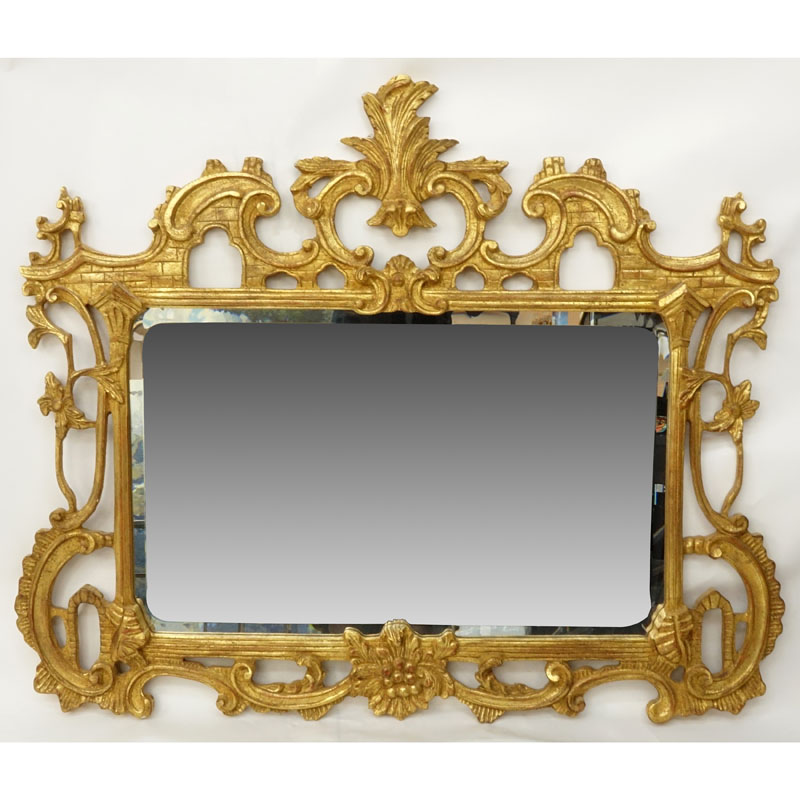 Large Decorative Giltwood Mirror