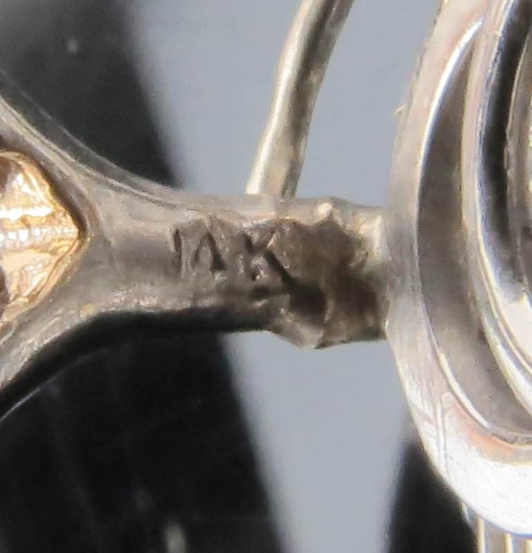 Victorian Approx. 6.75 Carat Old European Cut Diamond, 18 Karat Yellow Gold and Silver Snake Ring. 