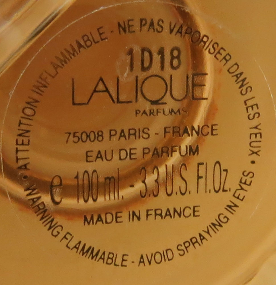 Lalique France Limited Edition "Equus Mascot"  Flacon Collection Perfume Bottle