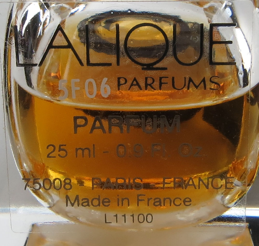 Lalique France Le Parfum "Masque de Femme"   Signed