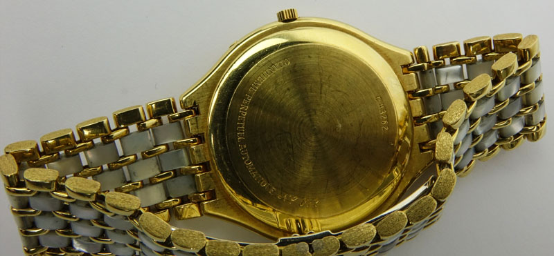 Man's Audemars Piquet Quantieme Perpetuel Automatique N0.012 18 Karat Yellow Gold and Mother of Pearl Bracelet Watch
