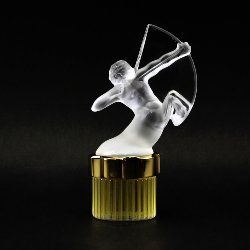 Lalique France Limited Edition "Mascotte Sagittaire"  Flacon Collection Perfume Bottle