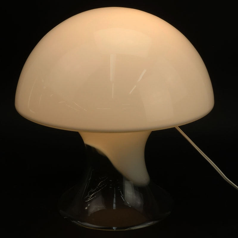 Modern Hand Blown Murano Mushroom Lamp by Gino Vistosi