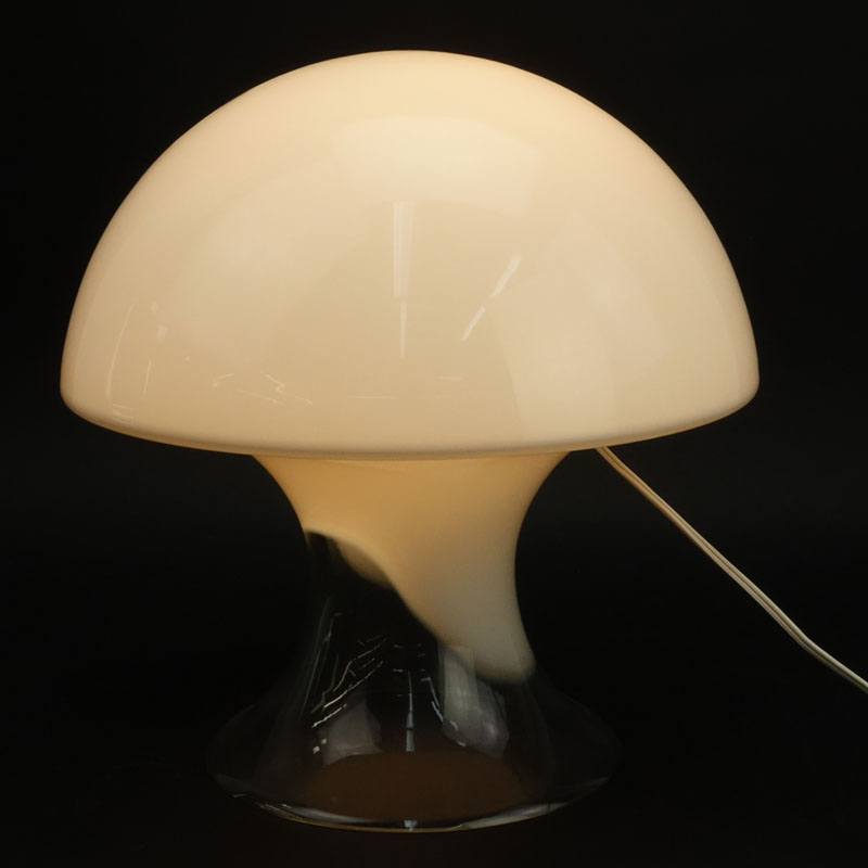 Modern Hand Blown Murano Mushroom Lamp by Gino Vistosi