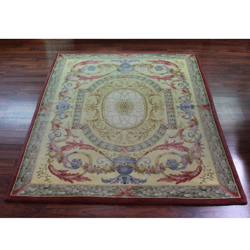 Vintage to Antique French Savonnerie Style Area Rug