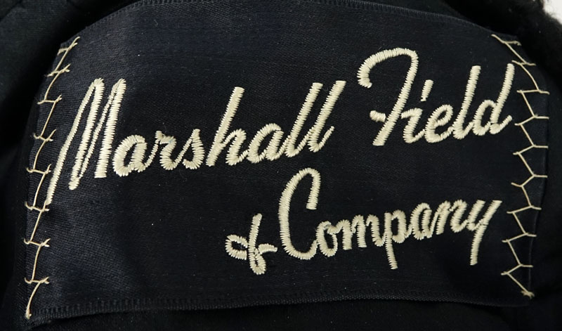 Vintage Marshall Field Company Black Persian Lamb Coat