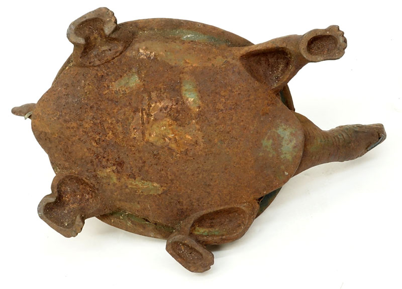 Vintage Cast Iron Tortoise Sculpture