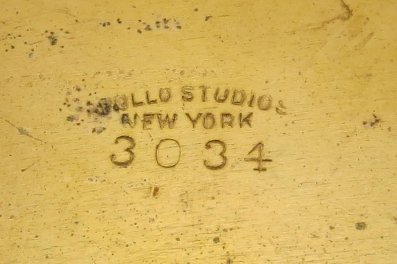 Five (5) Pc Apollo Studios New York Gilt Brass  Dresser Set