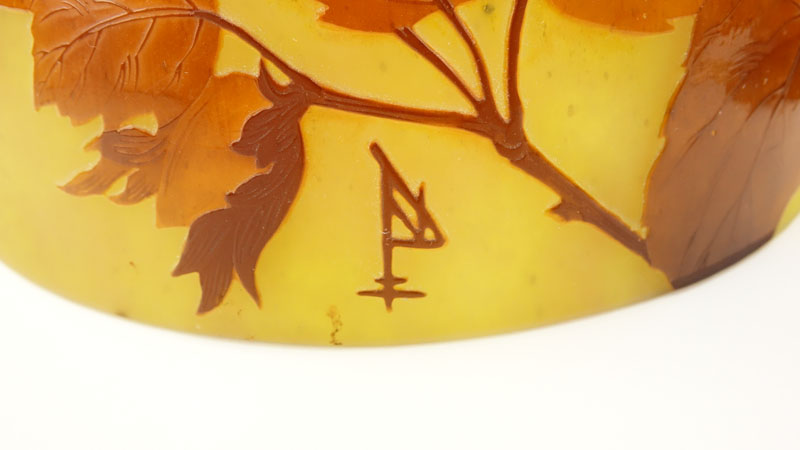 Art Deco Daum Nancy Cameo Glass Lamp