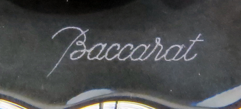 Baccarat "Oceanie" Cobalt to Clear Crystal Vase in Original Box #792582