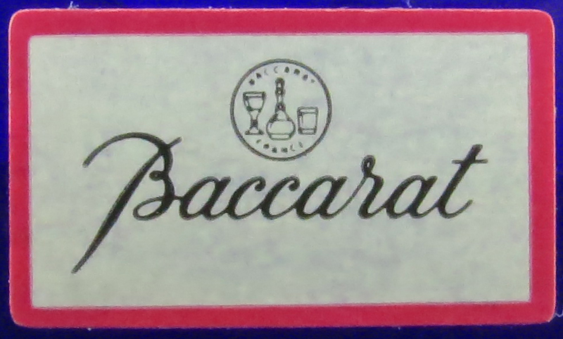 Baccarat "Oceanie" Cobalt to Clear Crystal Vase in Original Box #792582