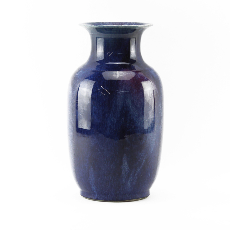 19/20th Century Chinese Flambé Glaze Porcelain Vase