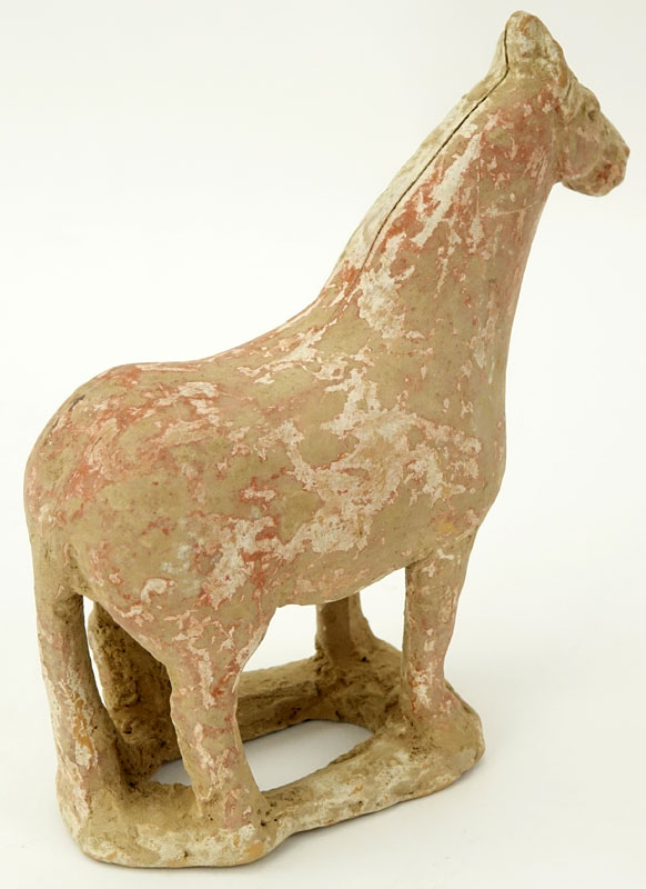 Chinese Han Dynasty (206BC-220AD) Pottery Walking Horse Figure