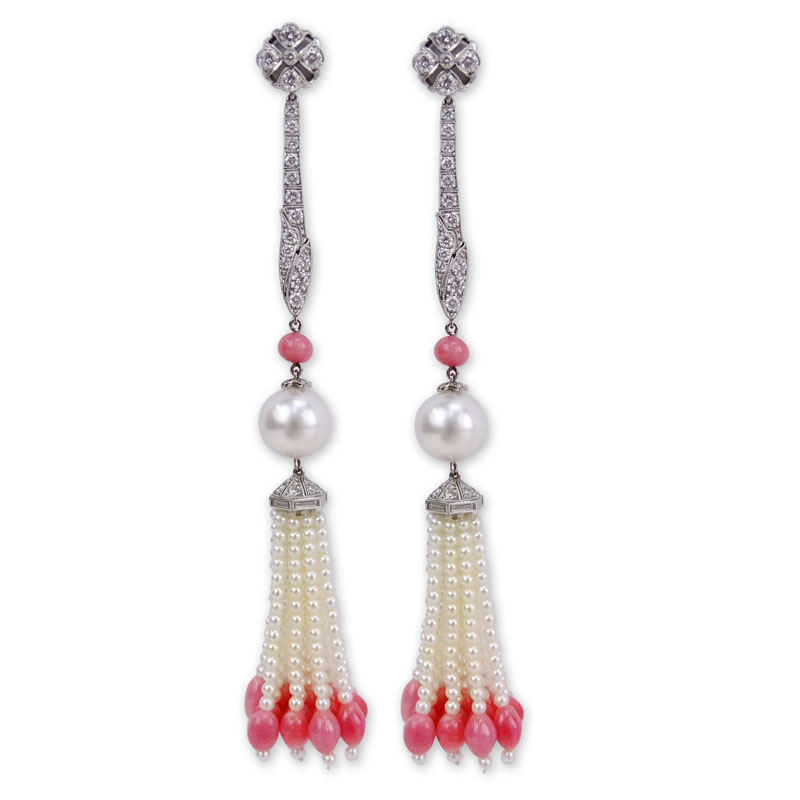 Important and Rare Pair of Tiffany & Co Conch Pearl, 2