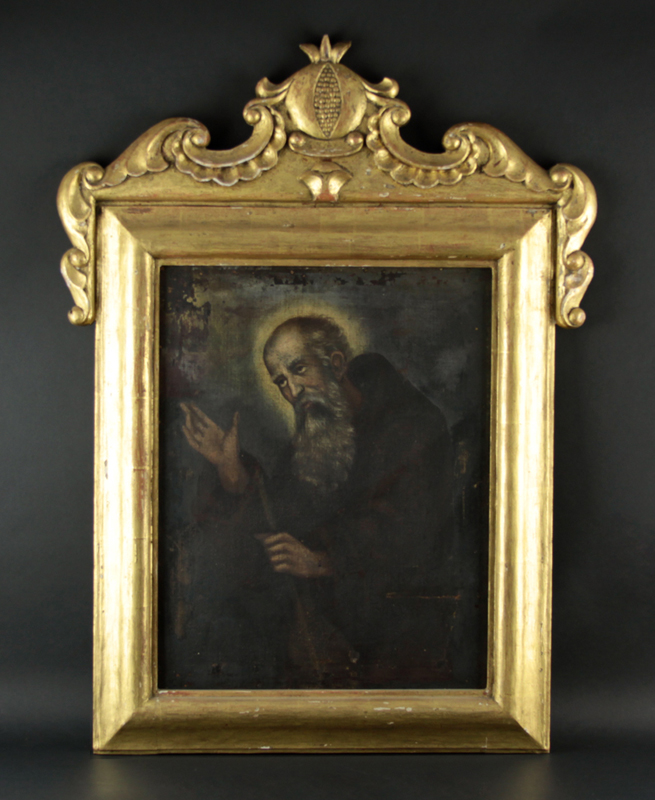 Antique Old Master Style Religious Painting "Holy Man" | Kodner Auctions