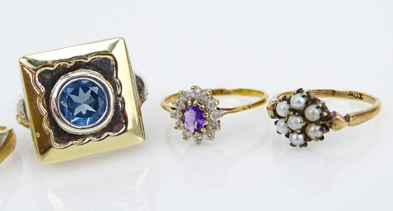 Grouping of Five (5) Vintage Rings