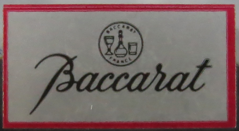 Baccarat "Gingko" Clear Crystal Vase in Original Box #722567
