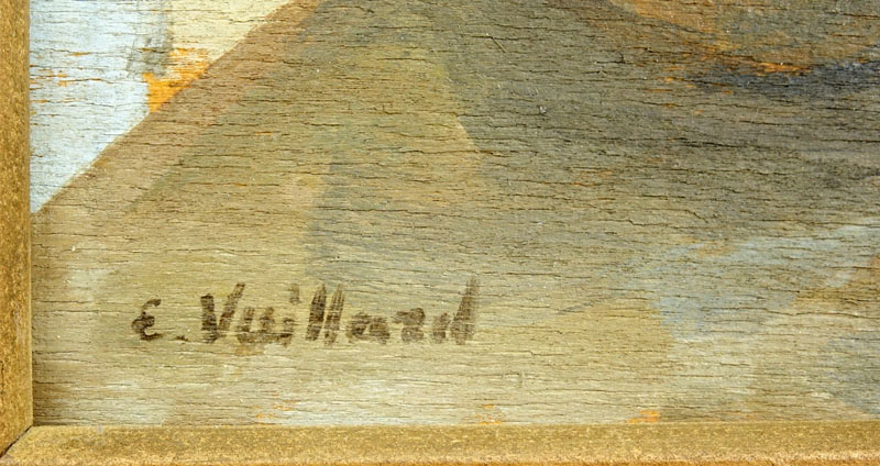 Oil on Board "Still Life". Bears signature E. Vuillard