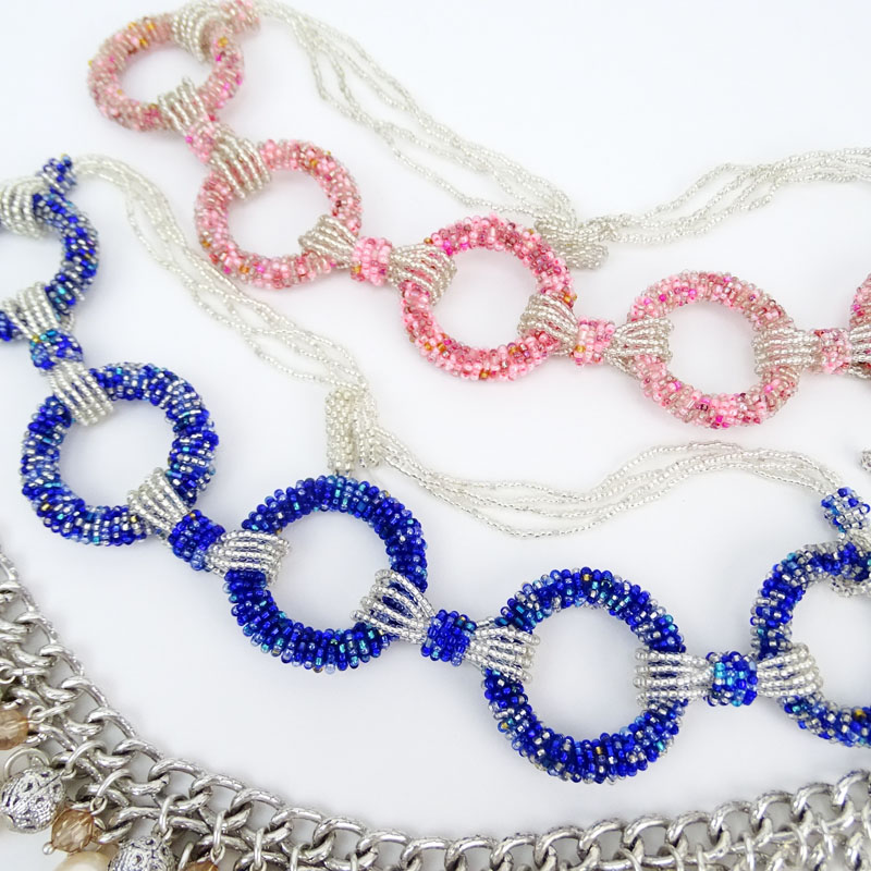 Grouping of Four (4) Assorted Beaded Necklaces