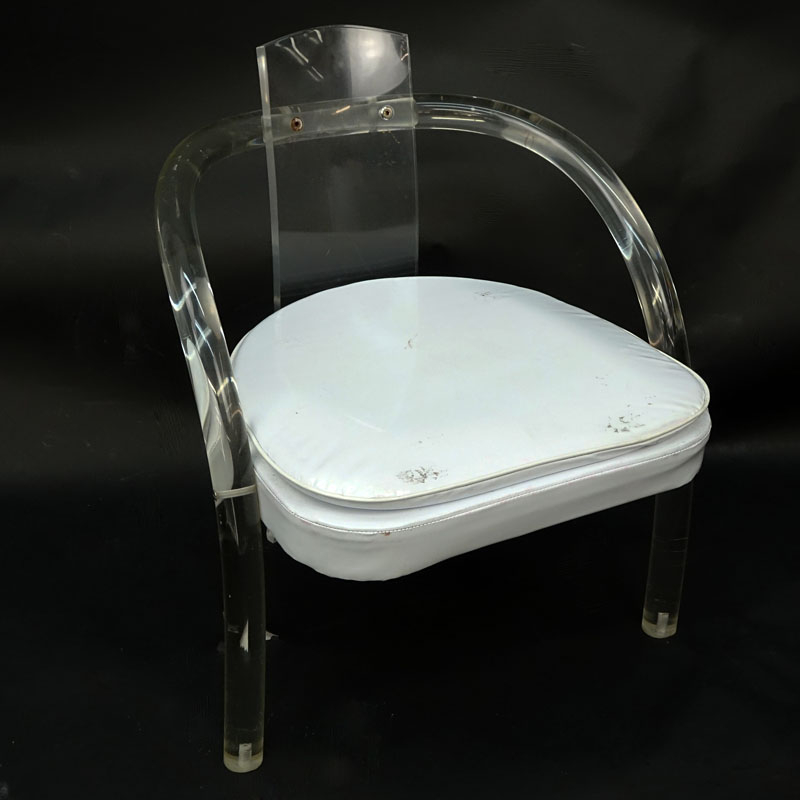 Modern Lucite Arm Chair