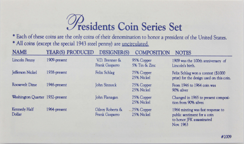 Lot of 31 Presidents Coin Series Sets