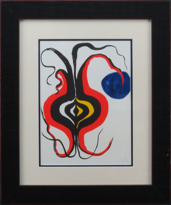 Attributed to: Alexander Calder, American (1898-1976) Color Lithograph "Onion"