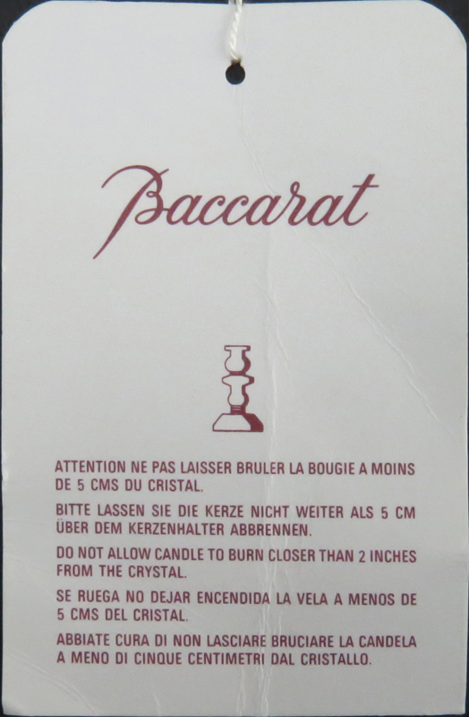 Baccarat Regence Louis XVI Clear Crystal 5-Light Candelabra in Original Box #920511