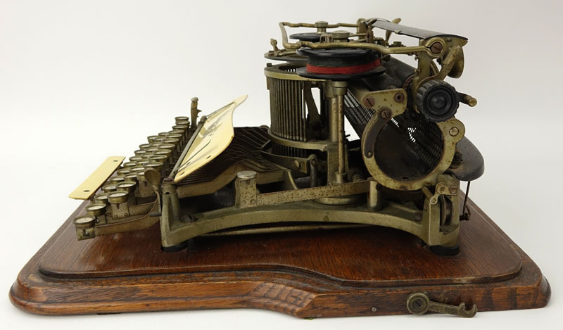 Circa 1905 Hammond Factory Co. New York, USA No. 12 Typewriter in Oak Case. 