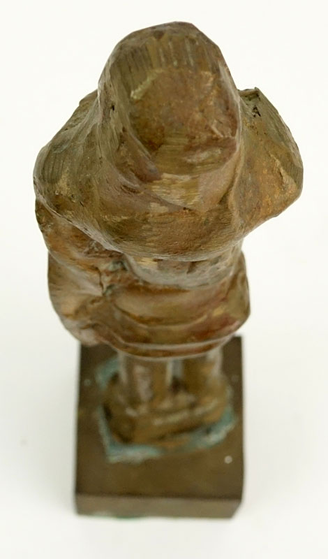Herbert Kallem, American  (1909-1994) "Untitled" Bronze Abstract Standing Figure