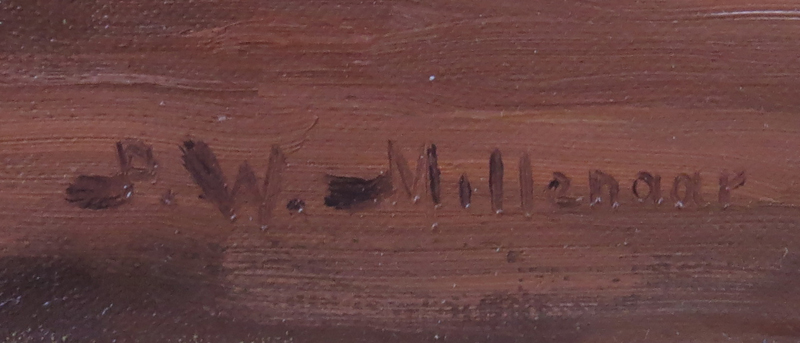 Peter Wilhelm Millenaar  (1887 - 1978) Oil on canvas "Still Life" Signed lower left