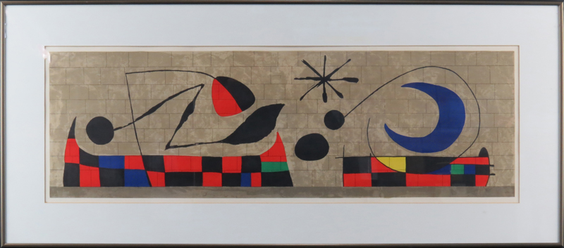 After: Joan Miró, Spanish (1893-1983) Color print "Untitled" Unsigned