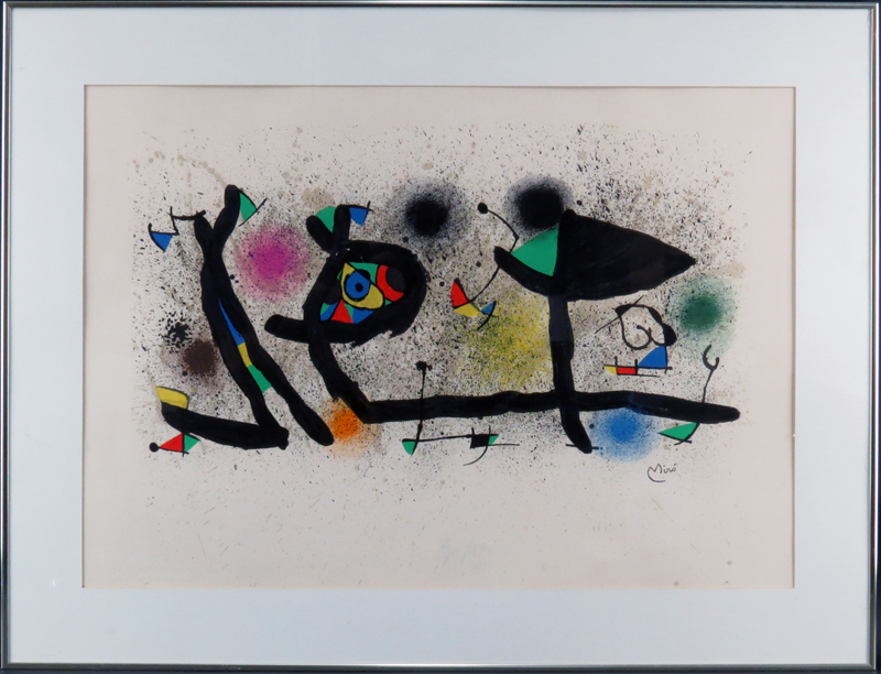 After: Joan Miró, Spanish (1893-1983) Color print "Untitled"